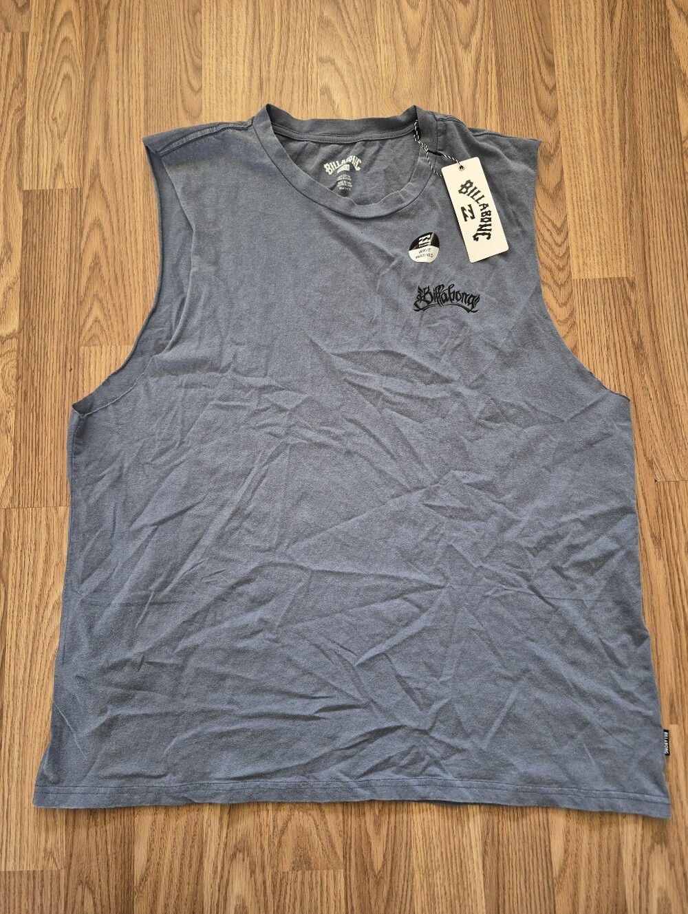 Billabong Men's Blue Sleeveless Cotton T-Shirt Tank Top Brand new